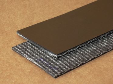 Conveyor Belt 2 Ply Black Rough Top Rubber Incline Conveyor Belt 11”x3’ Piece 